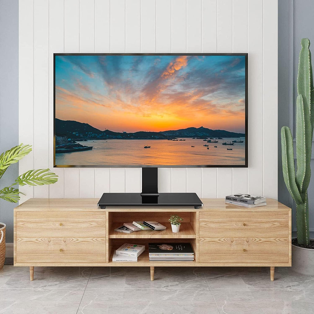 Cabinet Universal Swivel Tabletop, Universal Swivel for 37-55 Inch Tvs, Height Adjustable Tv Table Stand, Base Holds Up to 88Lbs
