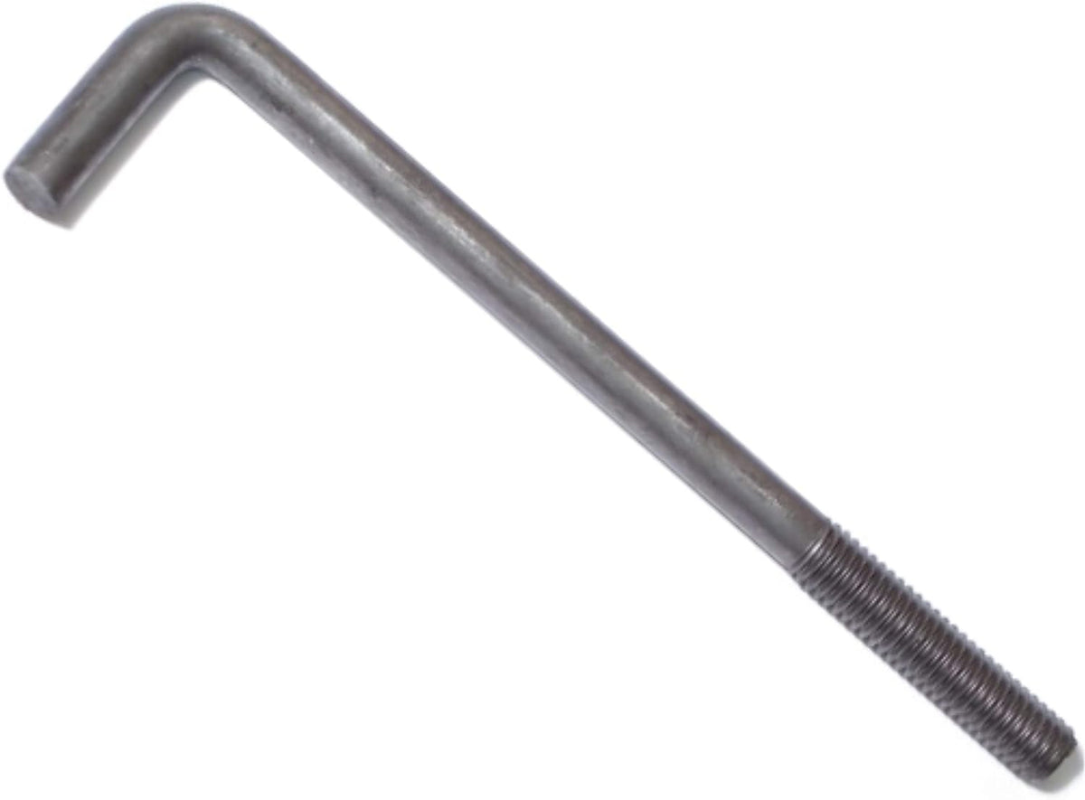 Hard to Find Fastener Hot Dip Galvanized Anchor Bolts, Sturdy Steel Anchors for Concrete, Cement, Asphalt in Construction, 1/2-13 x 24', Pack of 25