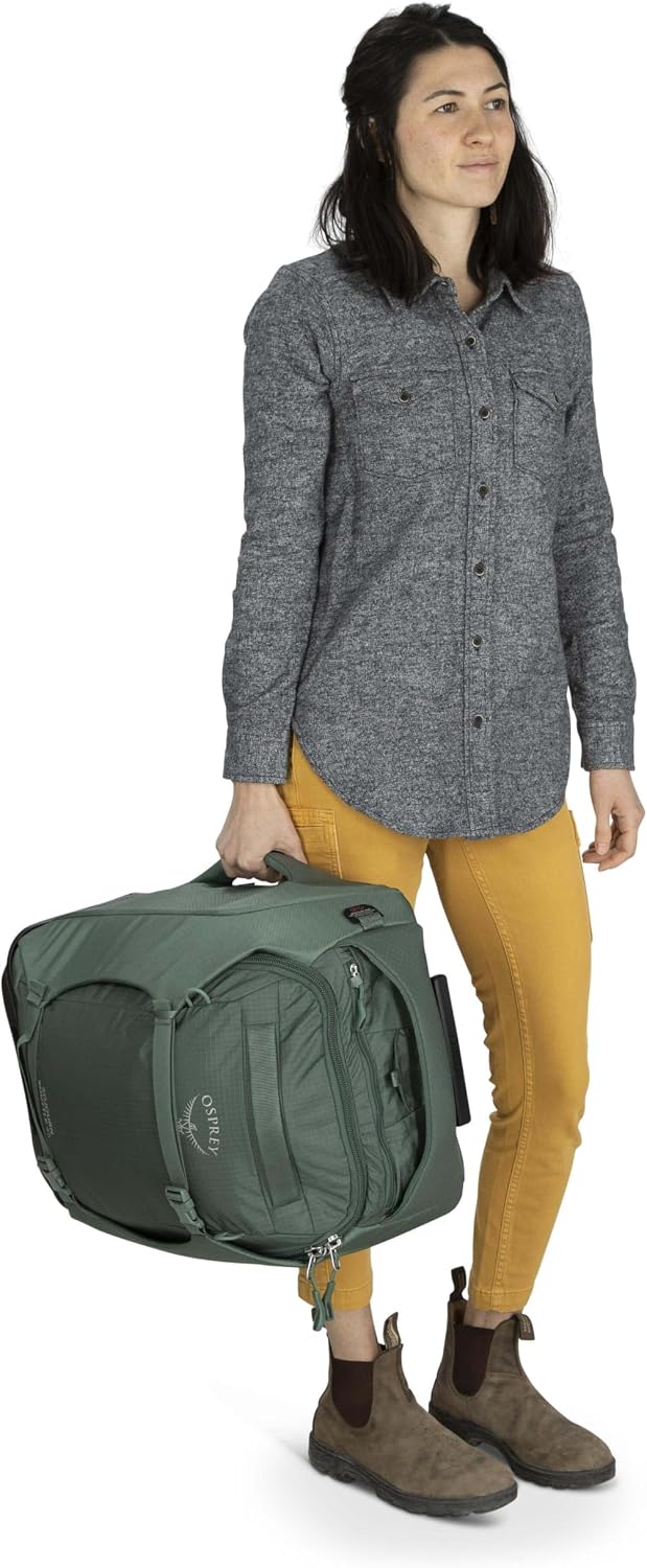 Osprey Sojourn 22'/45L Wheeled Travel Backpack with Harness, Koseret Green