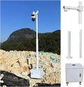 Mobile Security Camera Pole with 4 Casters，4m Extra-Long Universal CCTV Pole All-Weather Surveillance Pole Weatherproof Rustproof Easy to Assemble(Light Coffee,9 4/5 ft (3.0m) Pole)