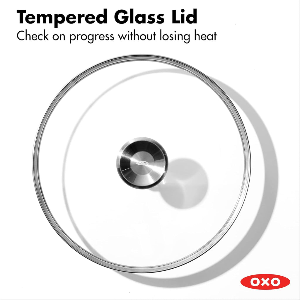 OXO Mira Tri-Ply Stainless Steel, 5QT Stock Pot with Lid, Induction, Multi Clad, Dishwasher and Metal Utensil Safe