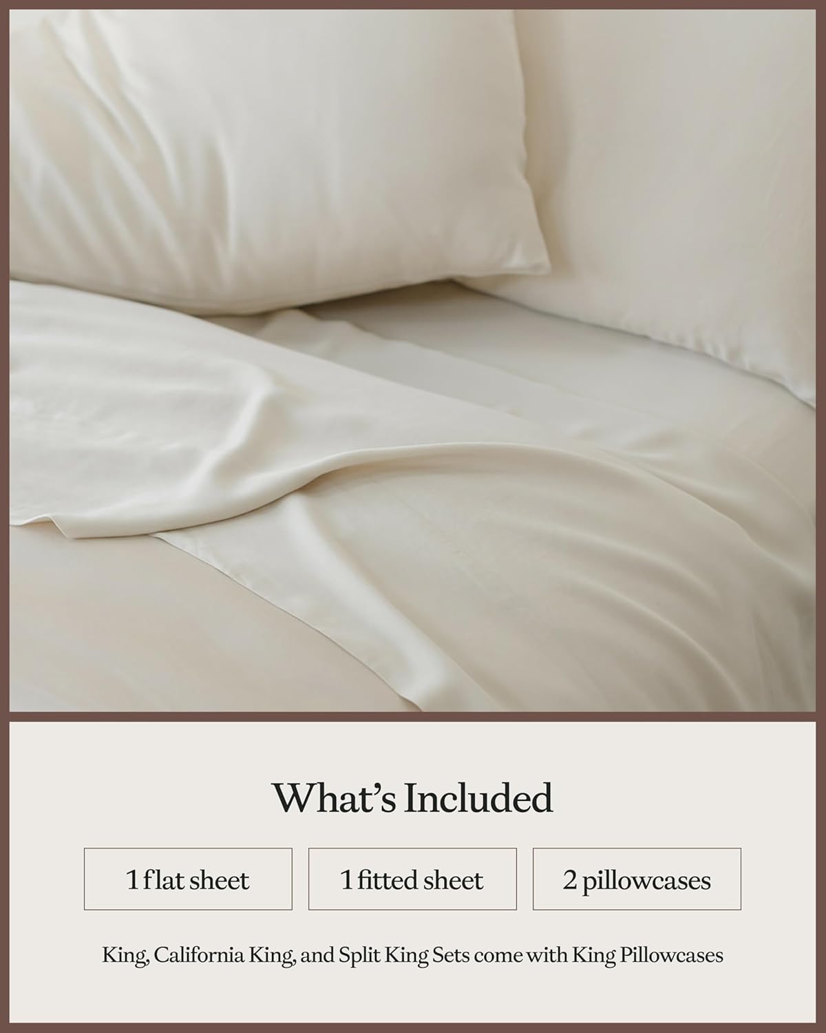 Cozy Earth Luxury Bed Sheet Set - 100% Viscose from Bamboo Fabric, Ultra-Soft & Breathable, Fits Regular & Deep Pocket Mattresses up to 20' - 4 Pieces Queen Sheet Set Oat