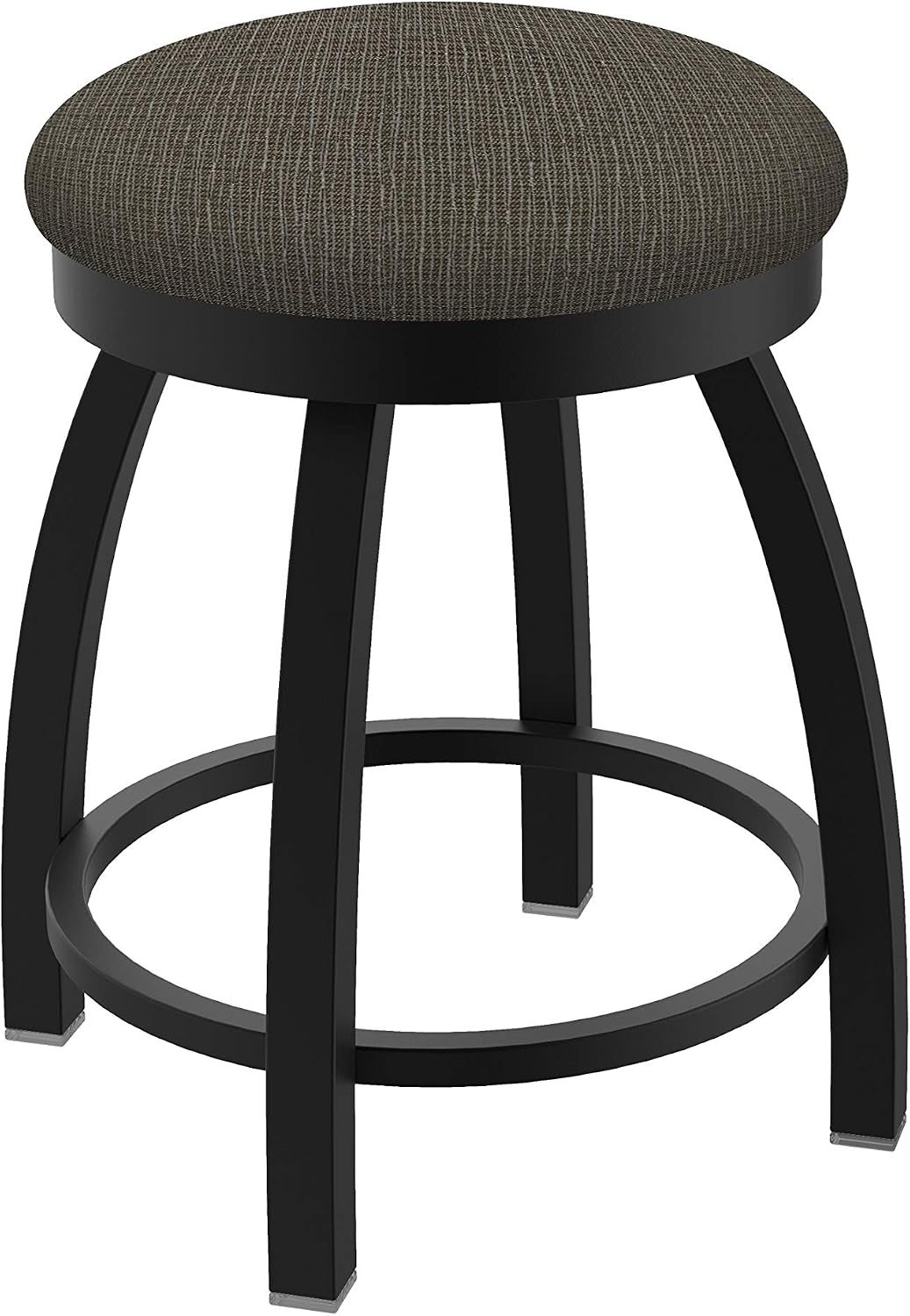 HBS 802 Misha 18' Swivel Vanity Stool with Black Wrinkle Finish and Graph Chalice Seat