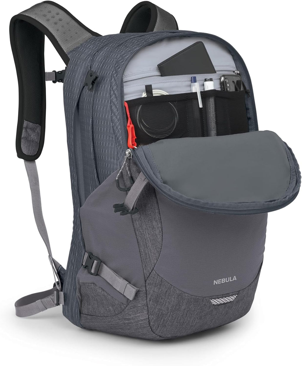 Osprey Nebula Commuter Backpack, Tungsten Soundwave/Grey Heather