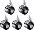 Trolley for Furniture 5pcs. with Brake Wheels and Rollers. Furniture Universal Wheels with Brake. Flat Base Plate for Mobile Coffee Tables Office Chairs cupboards and Drying Racks ( Size : 8mm )