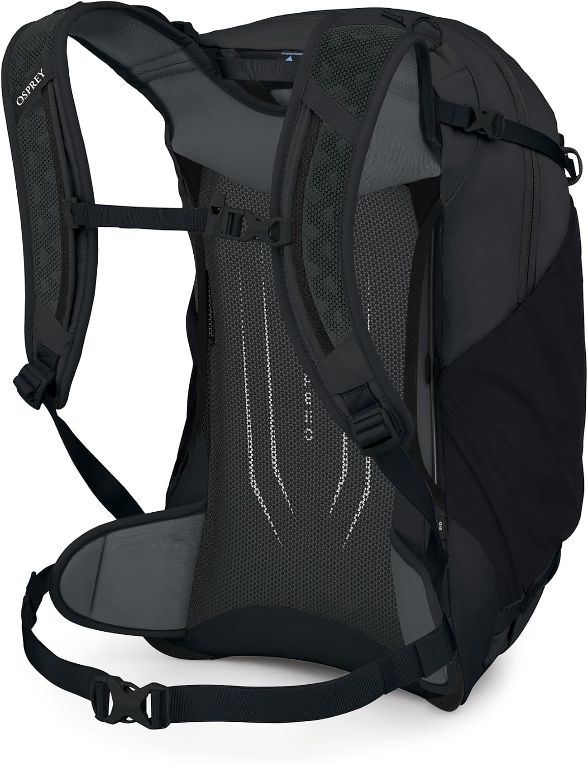 Osprey Hikelite 26L Durable Hiking Backpack - Travel Daypack with Rain Cover for Men and Women, Raven Black
