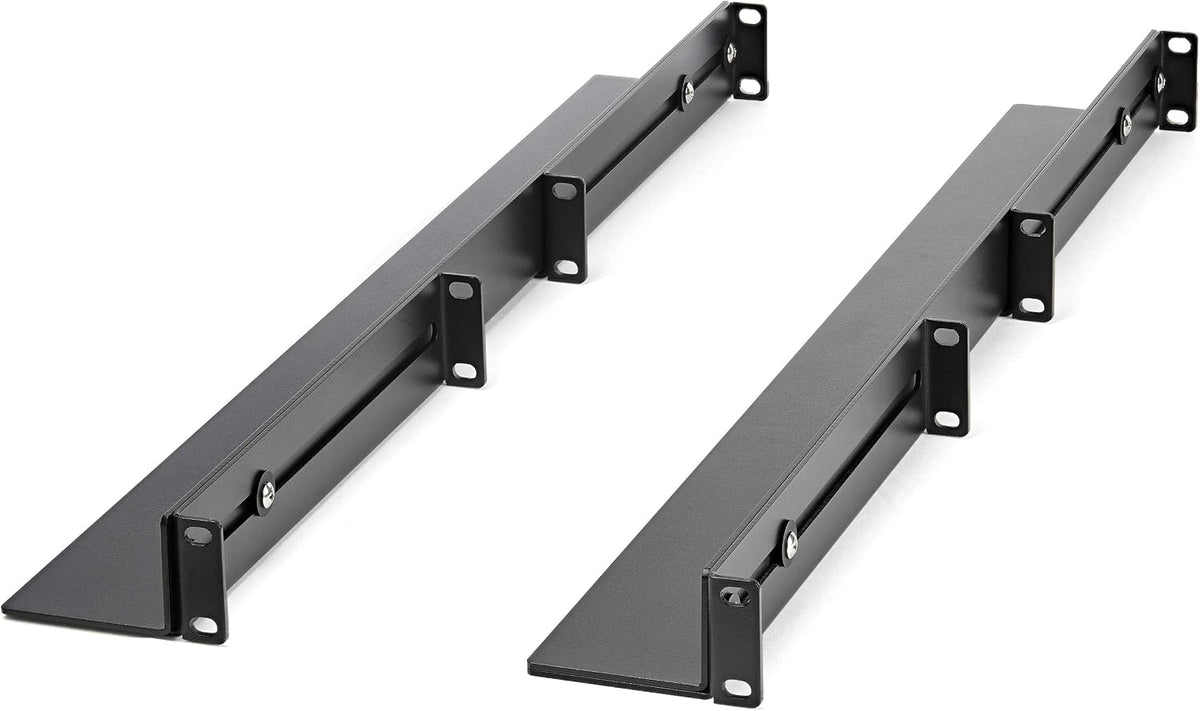 StarTech.com 12U 4-Post Mobile Server Rack and 1U 19' Universal Rack Mount Rails