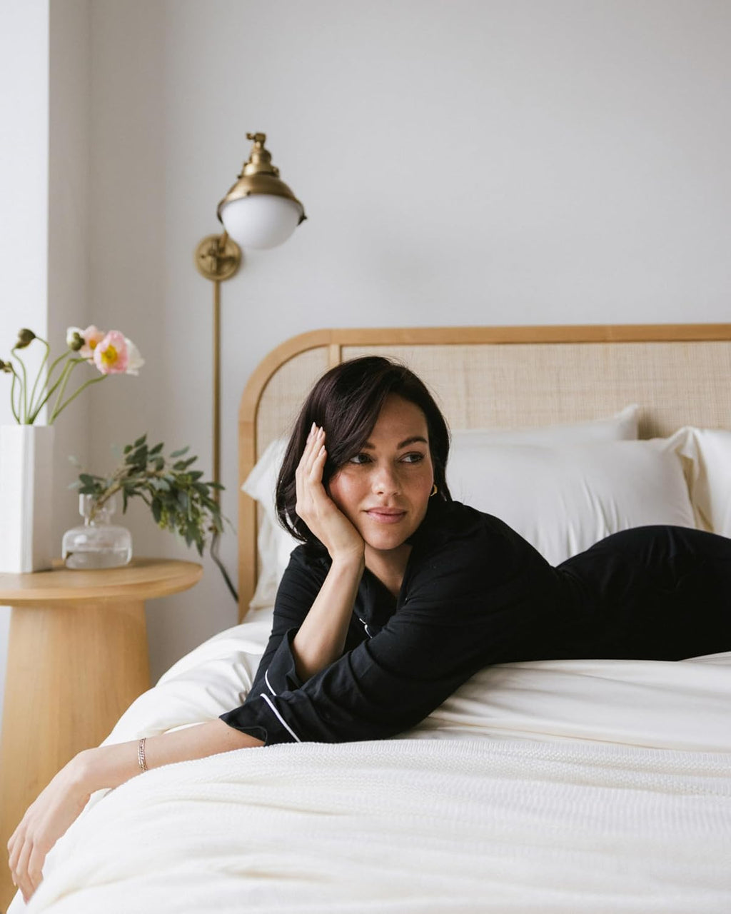 Cozy Earth Luxury Bed Sheet Set - 100% Viscose from Bamboo Fabric, Ultra-Soft & Breathable, Fits Regular & Deep Pocket Mattresses up to 20' - 4 Pieces California King Sheet Set Oat
