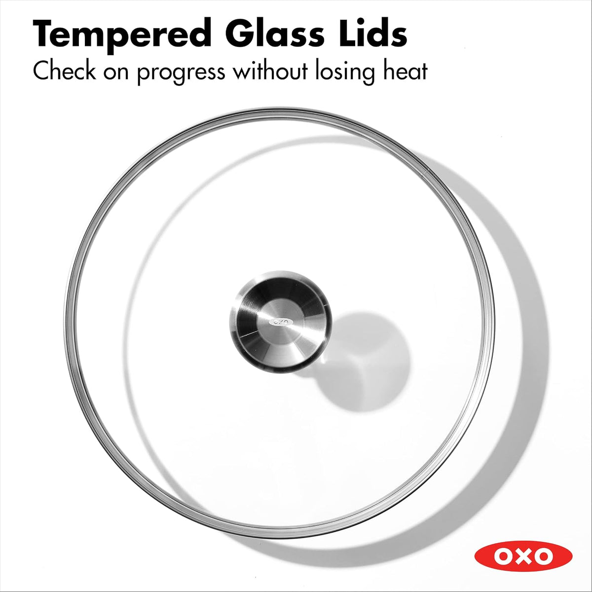 OXO Mira Tri-Ply Stainless Steel, 1.5QT and 3.57QT Chef's Pan Set with Lids, PFAS-Free, Multi Clad, Induction, Dishwasher Safe, Oven Safe, Silver