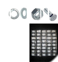 Grade 5 SAE Bolt NUT & Washer Assortment 1496 PCS NF1 Hardware Fastener Kit Set RV9249S