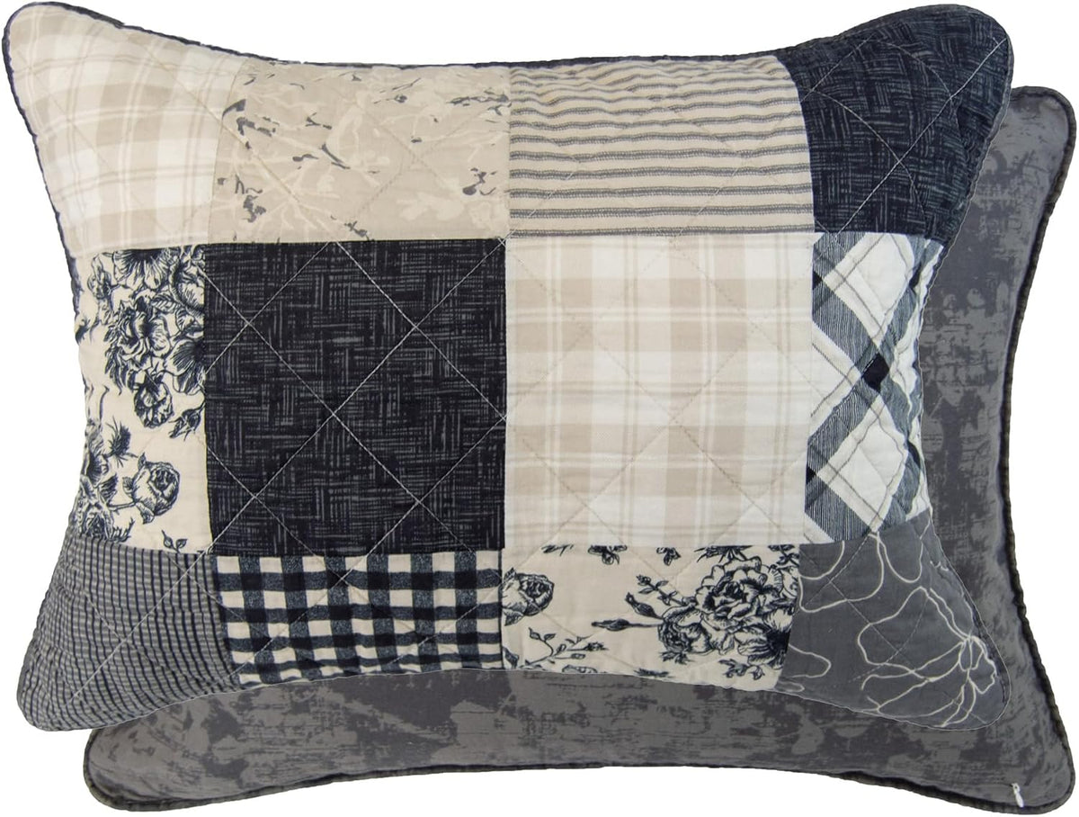 Donna Sharp Augusta- California King Quilt Set, Measures 105 x 118, Includes 1 Quilt and 2 King Shams, Machine Washable