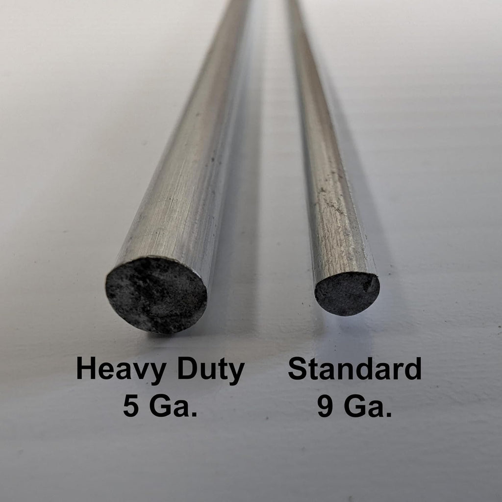 Heavy Duty Yard Sign Stakes, 30 inch Goalpost H Stakes, American Made, Overlap Weld for Maximum Strength, Galvanized Steel (50 Pack)