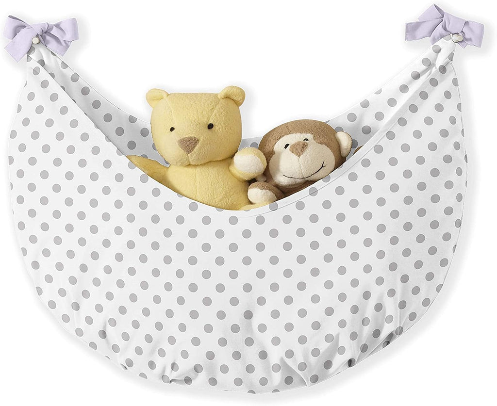 Sweet Jojo Designs Lavender Purple, Pink, Grey and White Shabby Chic Watercolor Floral Baby Girl Nursery Crib Bedding Set - 11 Pieces - Rose Flower Polka Dot