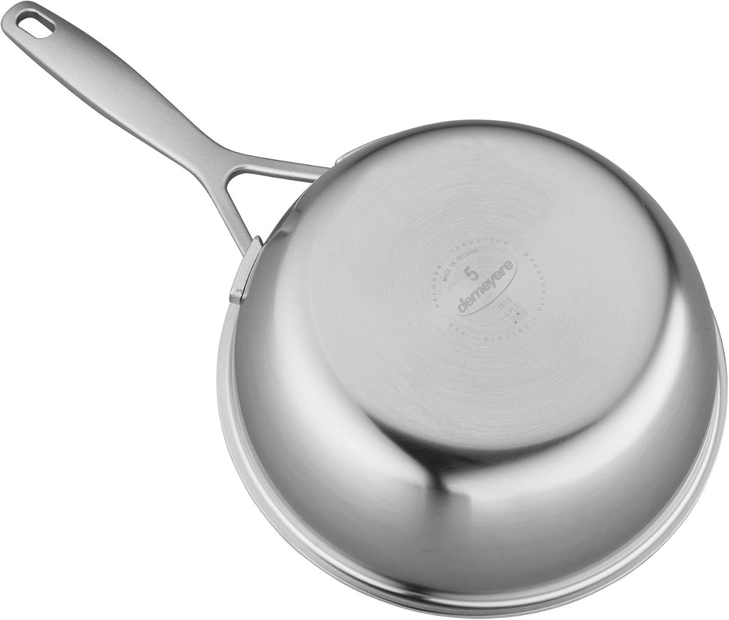 Demeyere Industry 5, 2-qt Stainless Steel Saucier, 5-Ply Construction, Compatible on all Stovetops, Made in Belgium