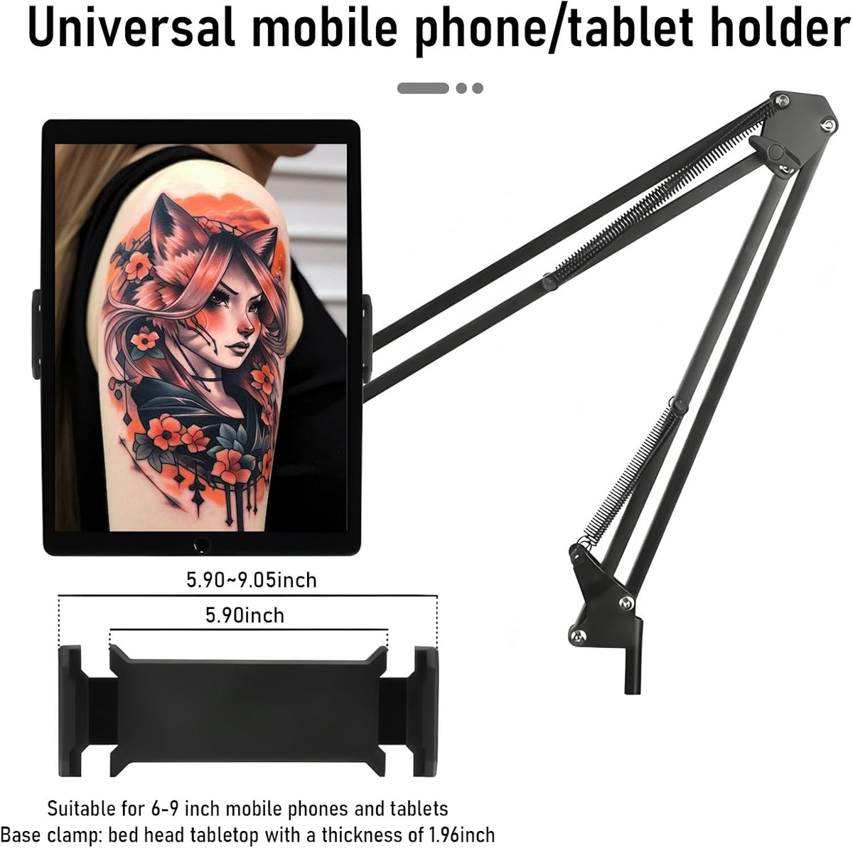 Multifunctional Tattoo Workstation,Tattoo Tray Cart with Tattoo Light& Wheels,Mobile Phone,ipad Tablet Holder, Tattoo Ink Magnetic Tray,for Tattoo & Salon Studio