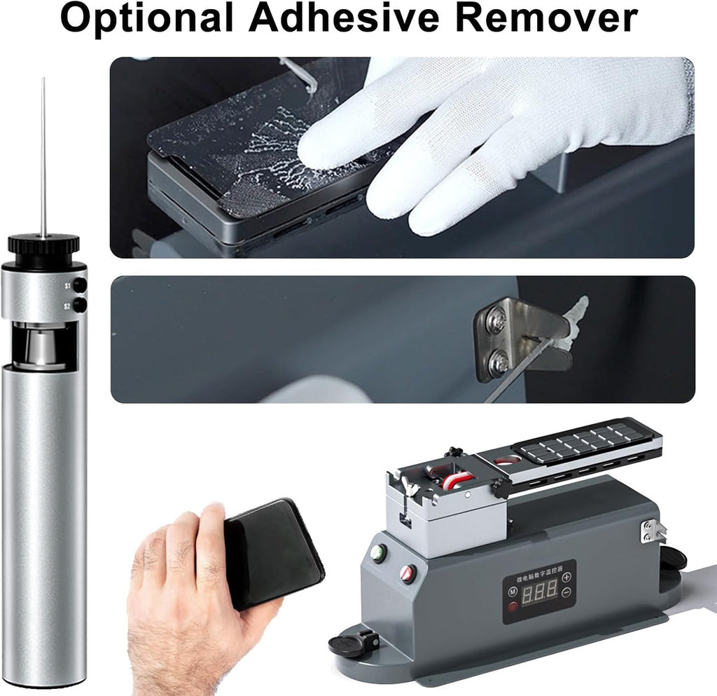 300W Universal Phone Screen Glass Heating Separator, Adjustable Phone Repair Tool, with Dual Suction Cup Base, for Screen Removal A
