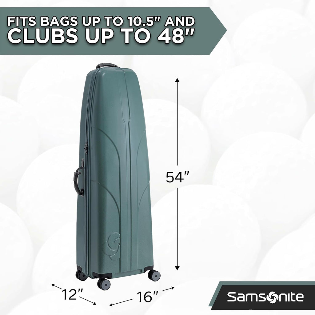 Samsonite Tour Deluxe Golf Hard Case Golf Travel Bag, Lightweight & Durable ABS Shell, 360 Degree Multi-Directional Wheels