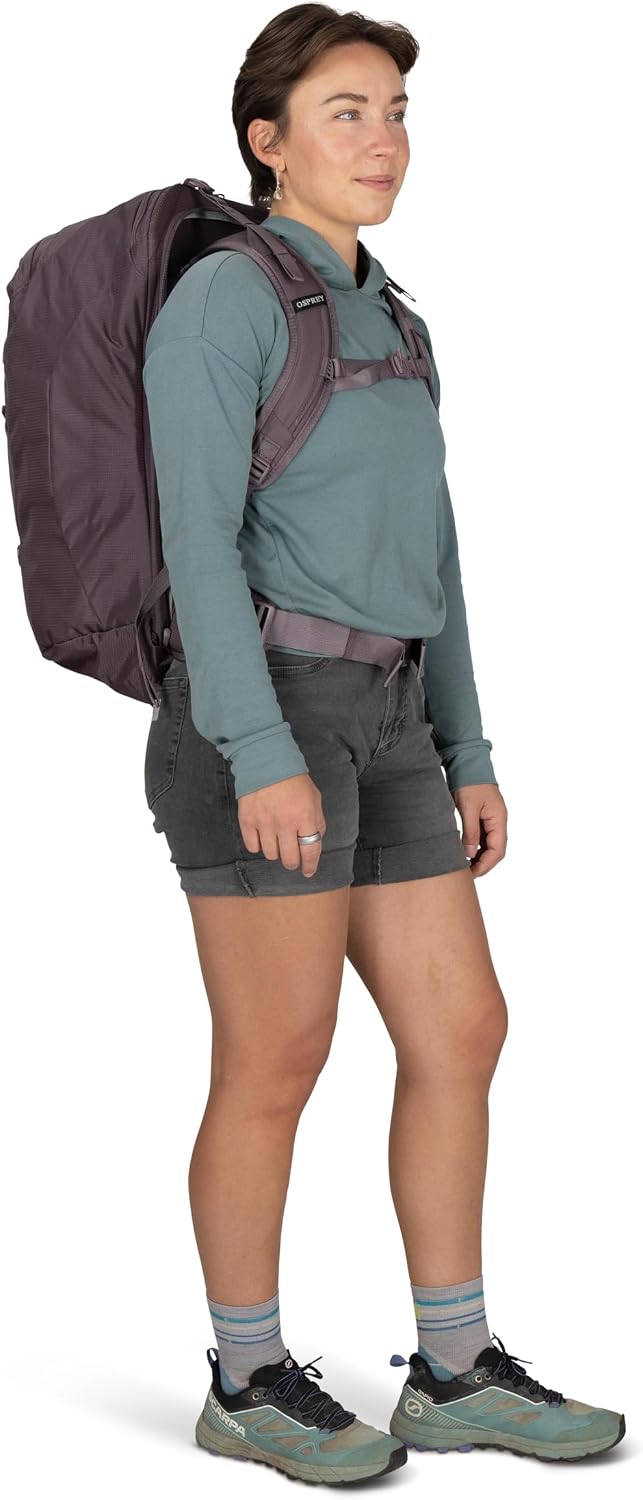Osprey Fairview 40L Women's Travel Backpack - Carry On Bag with Laptop Sleeve and Toiletry Pocket, Black