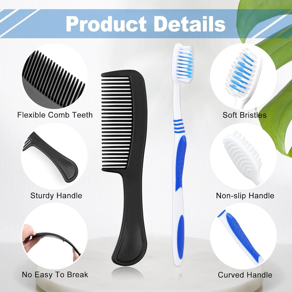 Pack of 100 Hygiene Kit, Hygiene Kit Bulk, Individually Packed, Travel Hygiene Kit with Toothbrush, Toothpaste, Comb, Shampoo, Soap and Floss Picks, Home, Suitable for Hotel, Camping, Travel