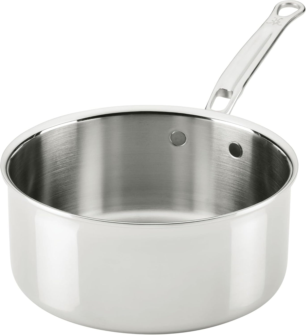 Hestan ProBond Luxe 3-Quart Saucepan with Lid, Professional Clad Stainless Steel ProCore Tri-Ply Clad Construction, Polished Exterior, Induction & Oven Safe