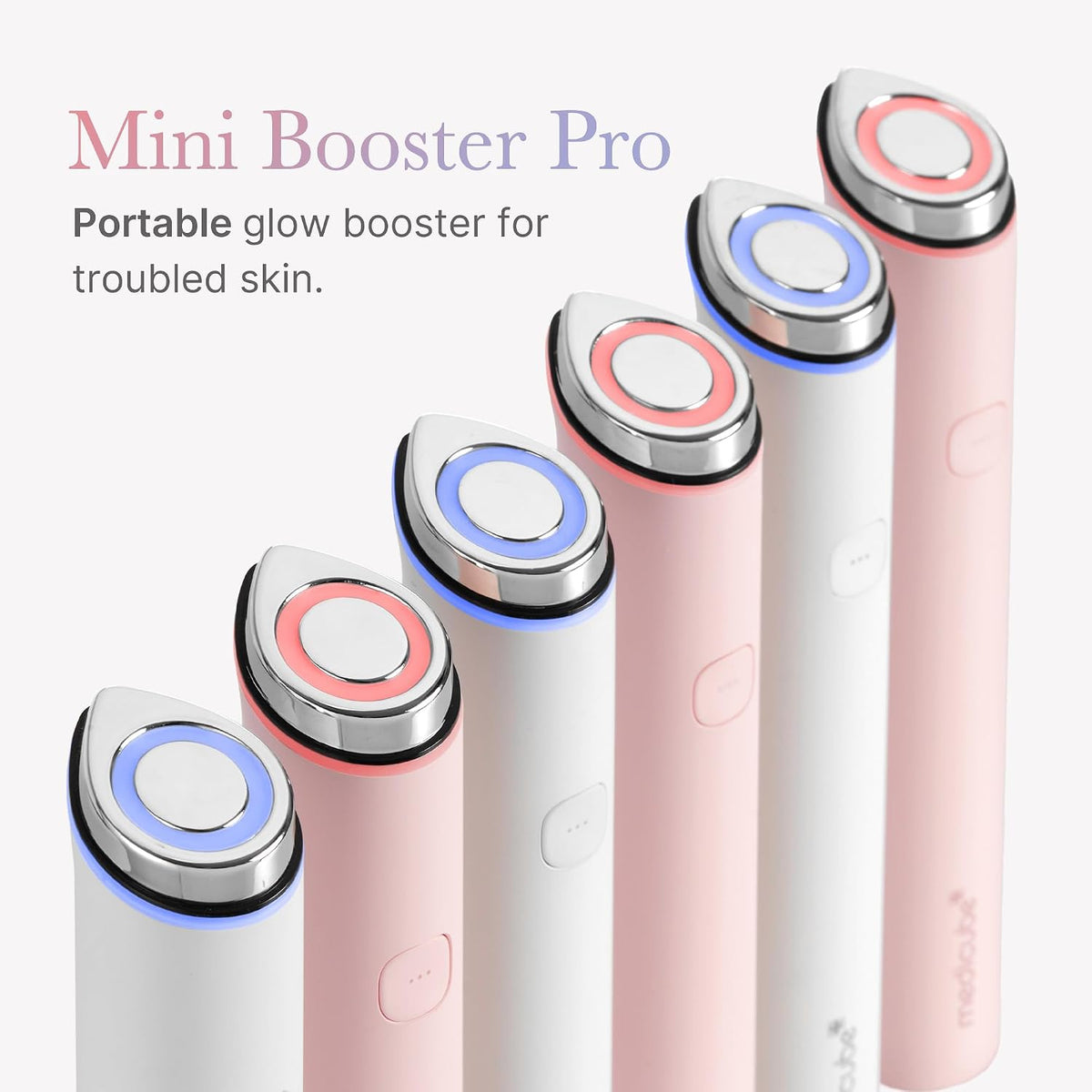 medicube Mini Booster Pro White | Affordable At-Home Facial Device for Beginners - Portable Glow Booster for Glass Skin, Boosting Skin Care Absorption, Skincare for Teens, Korean Skin Care