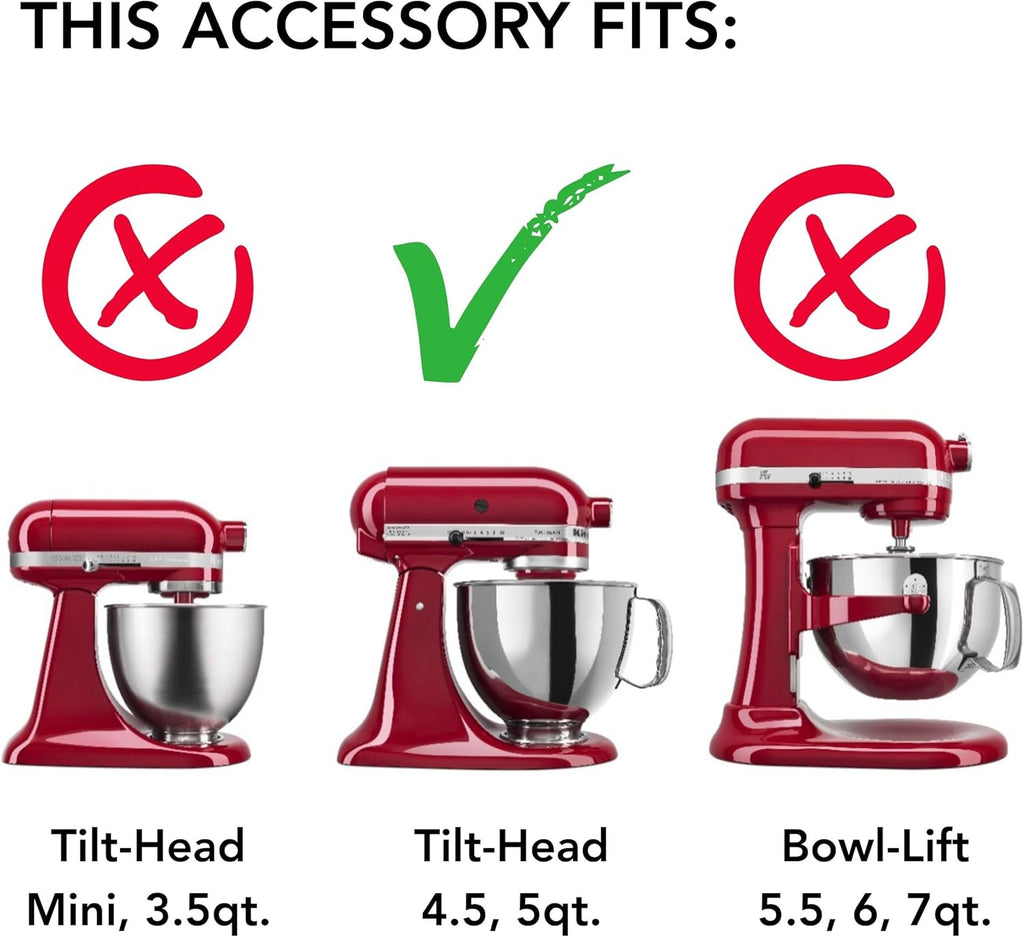 KitchenAid 5 Quart Stainless Steel Bowl for all 4.5-5 Quart Tilt-Head Stand Mixers KSM5SSBDR, Dried Rose