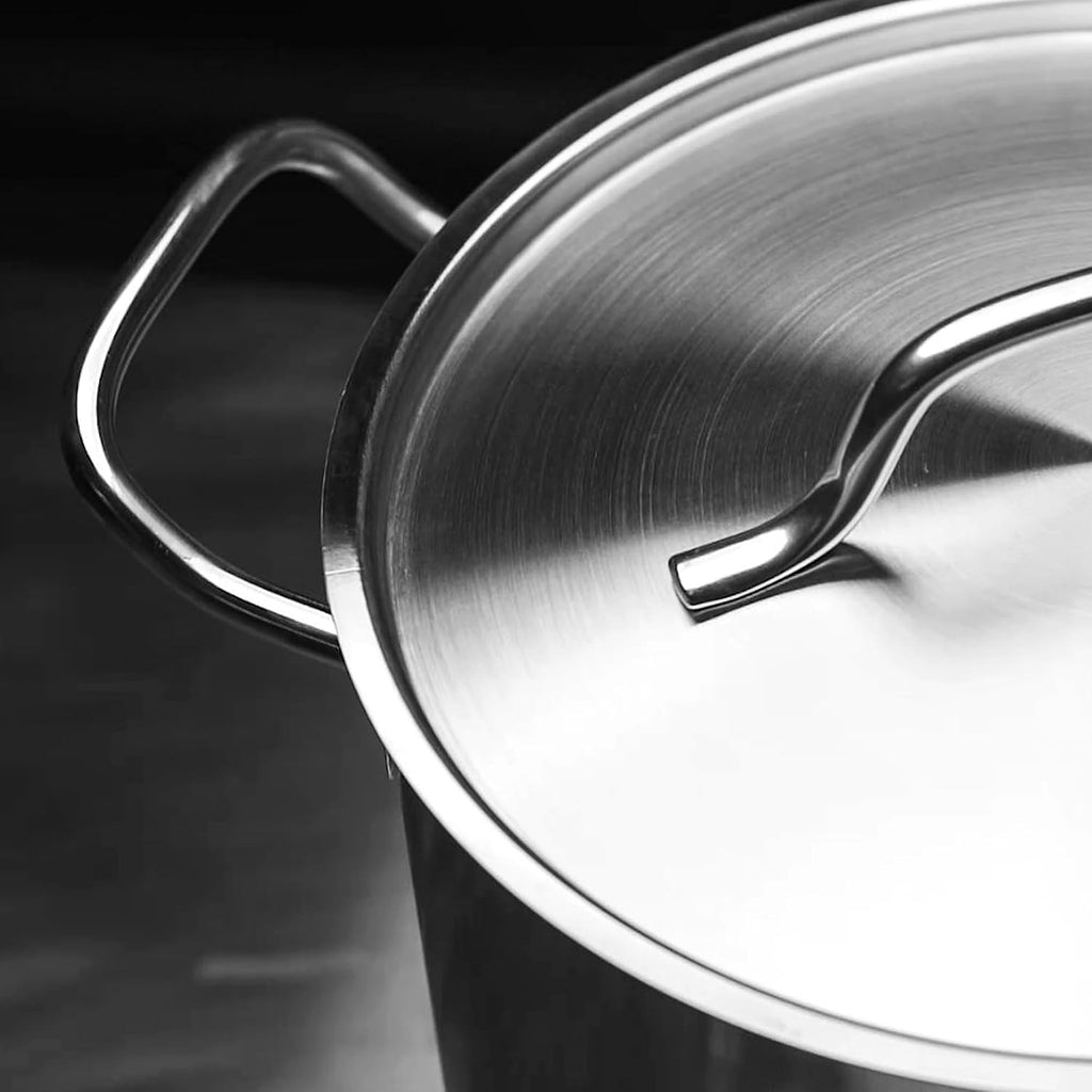 Stainless Steel Pots and Pans Set, Induction Cookware Set, Whole-Clad Tri-Ply Stainless Steel Pan Set with 8' And 12' Frying Pans, 4 Qt Saucepan, And 8 Qt Stockpot (6 Piece)