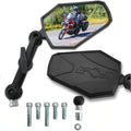 Doubletake Adventure 4.7' Mirror Kit 2.0, Universal Fit Folding Motorcyle Mirrors, Guaranteed for Life