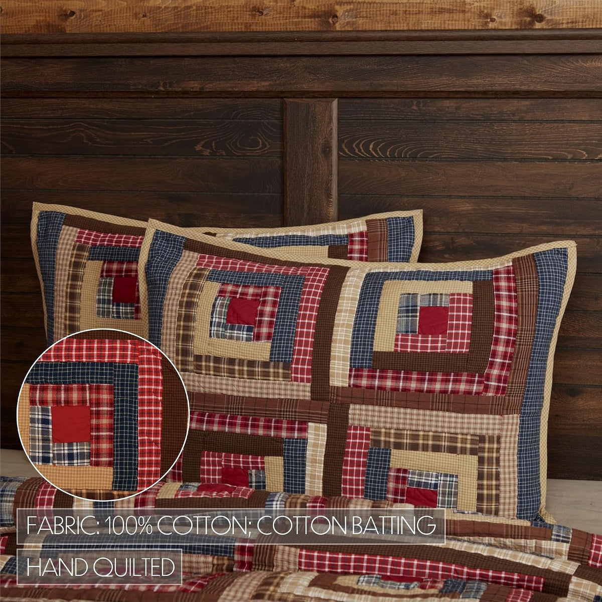 VHC Brands Braxton 3 Piece Quilt Set (1 Queen Quilt, 2 Standard Shams)
