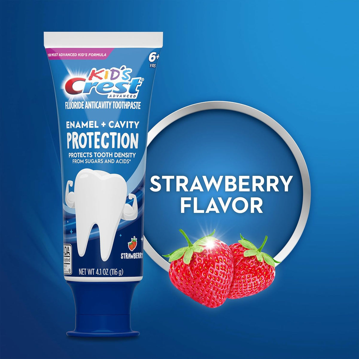 Crest Kids Enamel + Cavity Protection Toothpaste, 4.1oz Count 24, Pack of 8