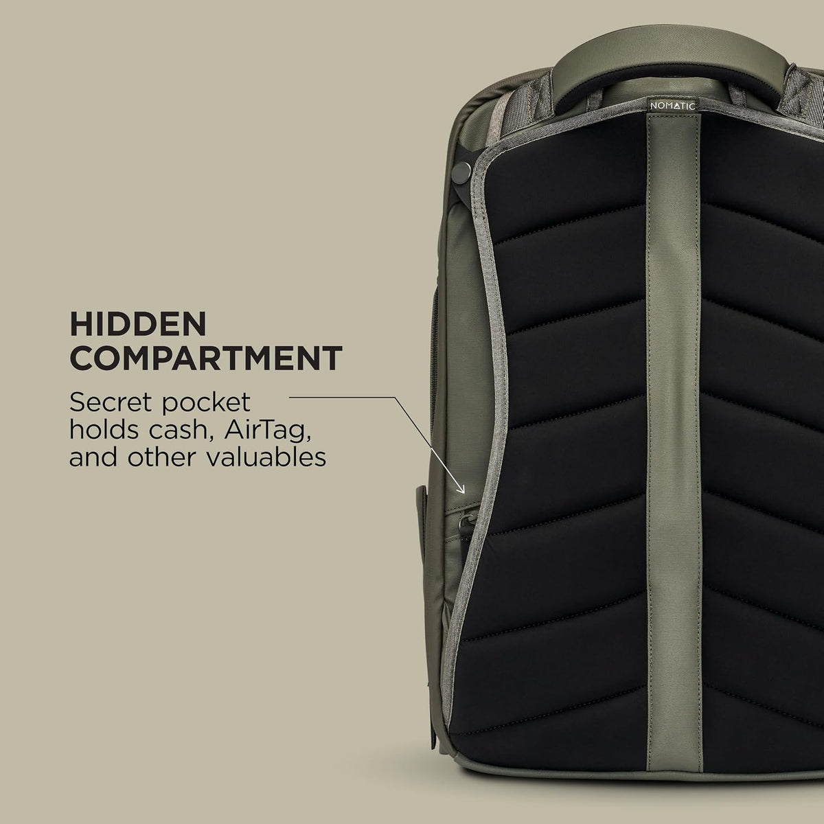 NOMATIC 20L Travel Pack - Mens Travel Backpack - Expandable to 30L - Water Resistant Daypack - TSA-Ready - Lightweight Business Traveling Backpack for Men - 16' Laptop Compartment
