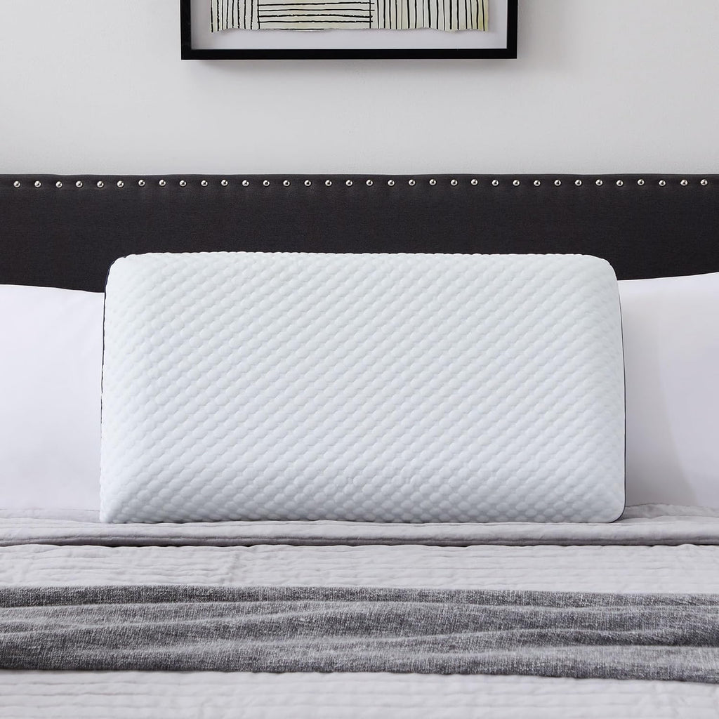 WEEKENDER Gel Memory Foam Pillow - King Size - Medium Firm Feel - Neck and Shoulder Support - Side & Back Sleepers - Home, Hotel, & Hospital Essentials - CertiPur Certified (Pack of 4)