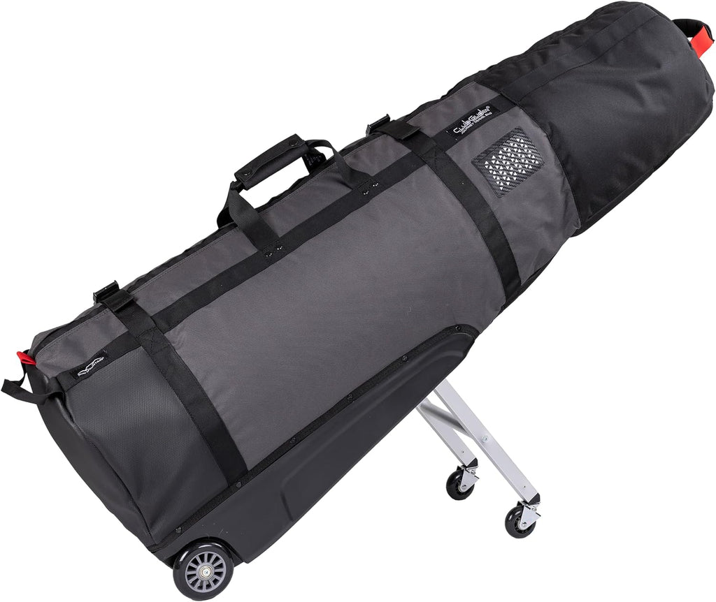 Sun Mountain ClubGlider Journey Golf Travel Bag - 4-Wheel Rolling System, Extendable & Retractable Legs for Easy Transport, Effortless Travel & Maneuverability