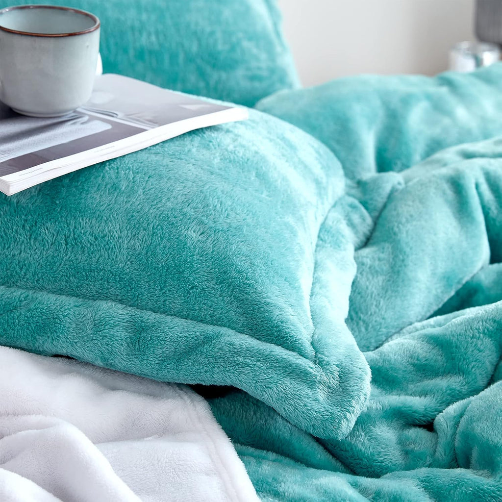 Byourbed Me Sooo Comfy - Coma Inducer® Oversized Queen Comforter - Dusty Turquoise
