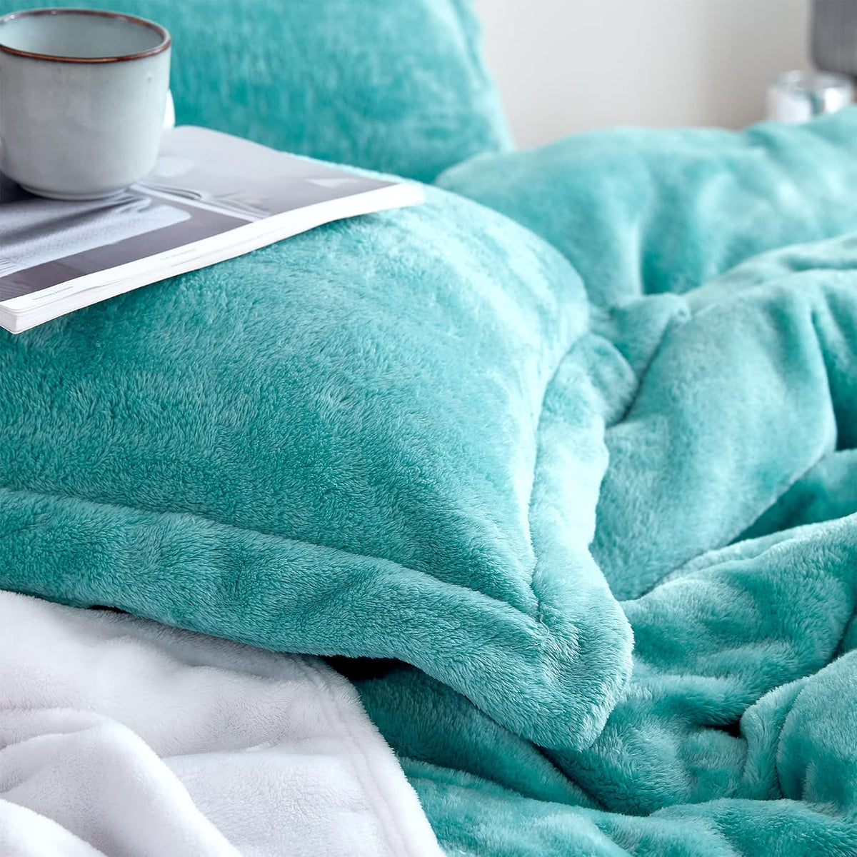 Byourbed Me Sooo Comfy - Coma Inducer® Oversized Queen Comforter - Dusty Turquoise