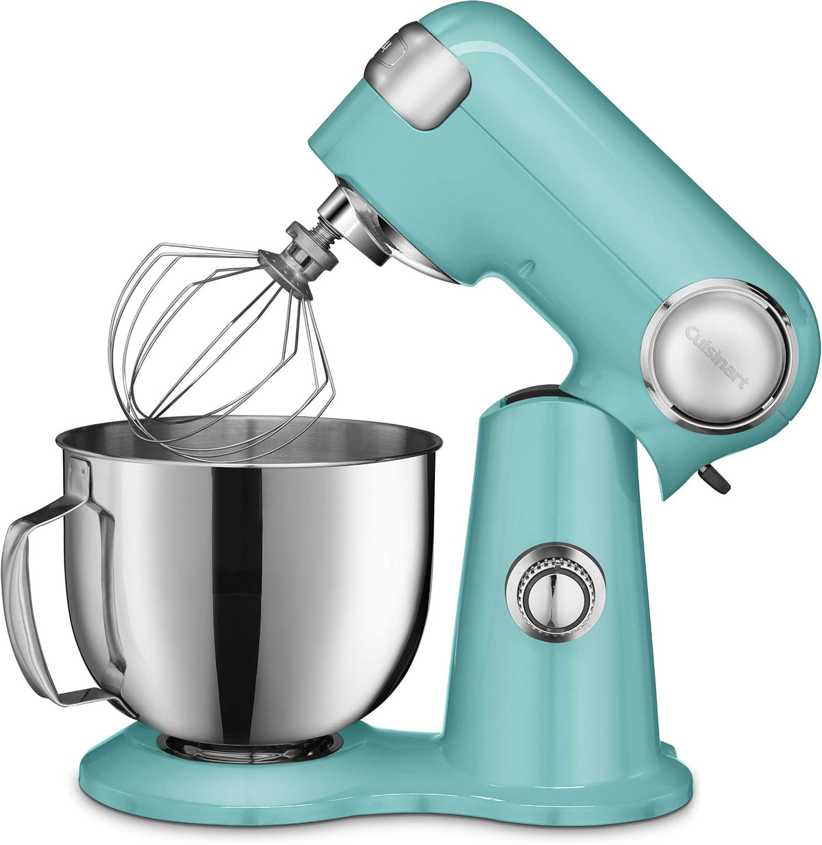 Cuisinart Stand Mixer, 12 Speed, 5.5 Quart Stainless Steel Bowl, Chef's Whisk, Mixing Paddle, Dough Hook, Splash Guard w/ Pour Spout, Periwinkle Blue, SM-50TQNAS