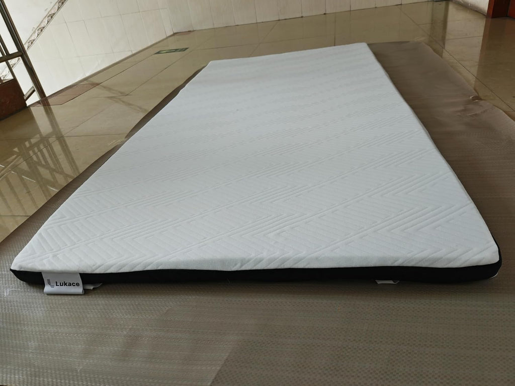 Lukace Twin Mattress,8 Inches Twin Size Memory Foam Mattress in a Box with Pressure Relief Sleep,No Fiberglass,Blue,39' X 75' X 8'