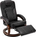 RecPro Nash 28' Recliner Chair - Black, Modern Design, RV Furniture, Swivel Base, 1 Chair, Suprima Fabric, 250 lbs Weight Capacity