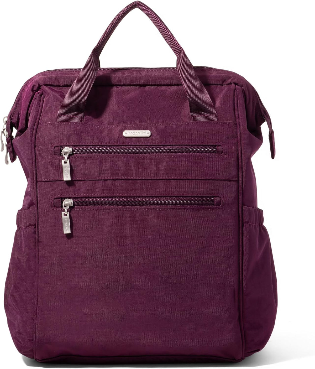 Baggallini City Scape Backpack - 15'x11' Lightweight Work Travel Bag w/Luggage Sleeve & RFID