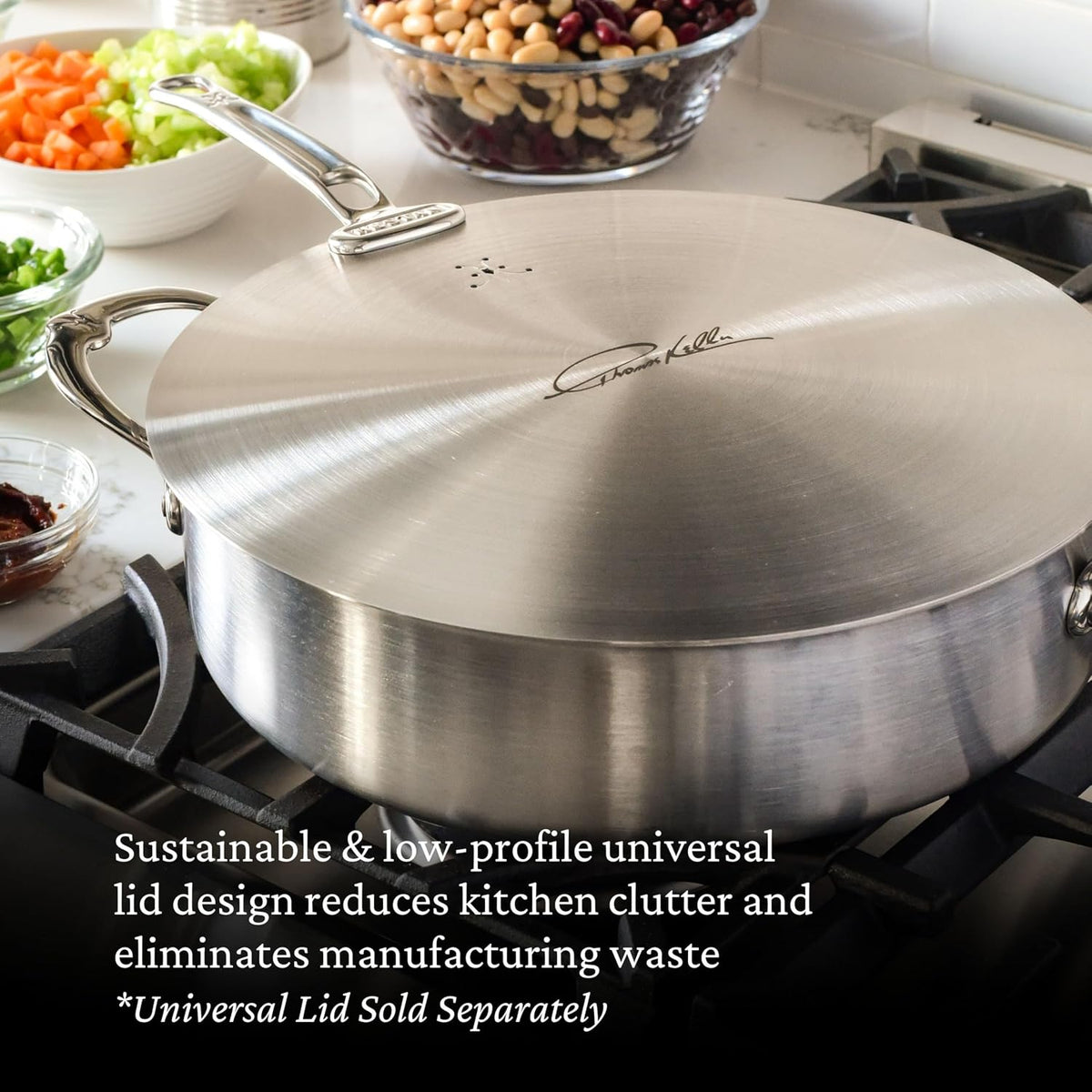 Thomas Keller Insignia by Hestan - Stainless Steel 6 Quart Rondeau, Induction Cooktop Compatible