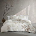 Calvin Klein - Queen Comforter Set, Floral Inspired Soft Bedding with Matching Shams, Oeko-Tex Certified (Shadow Branches Beige, Queen)