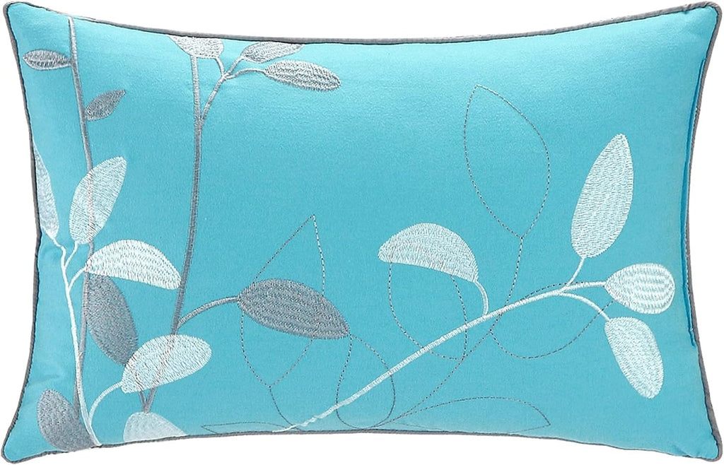Chic Home 8 Piece Bliss Garden Comforter Set, King, Turquoise