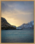 Amanti Art Framed Canvas Wall Art 28x23 The Morning Glow II by Danny Head, Framed Wall Art Canvas, Landscapes Artwork, Modern Contemporary Decor, Medium Poster Painting for Living Room, Bedroom