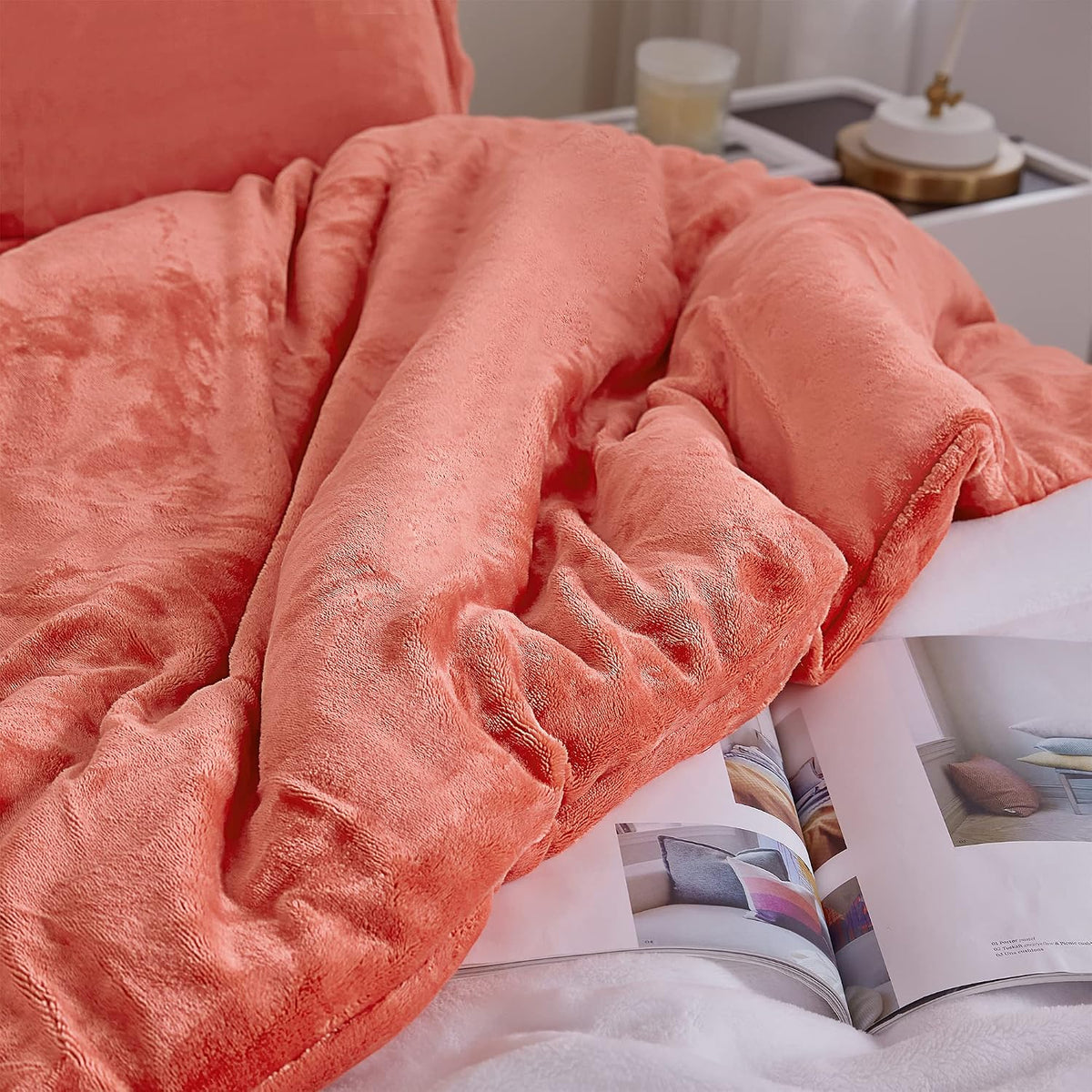 Byourbed The Original Plush - Coma Inducer® Oversized King Comforter - Living Coral