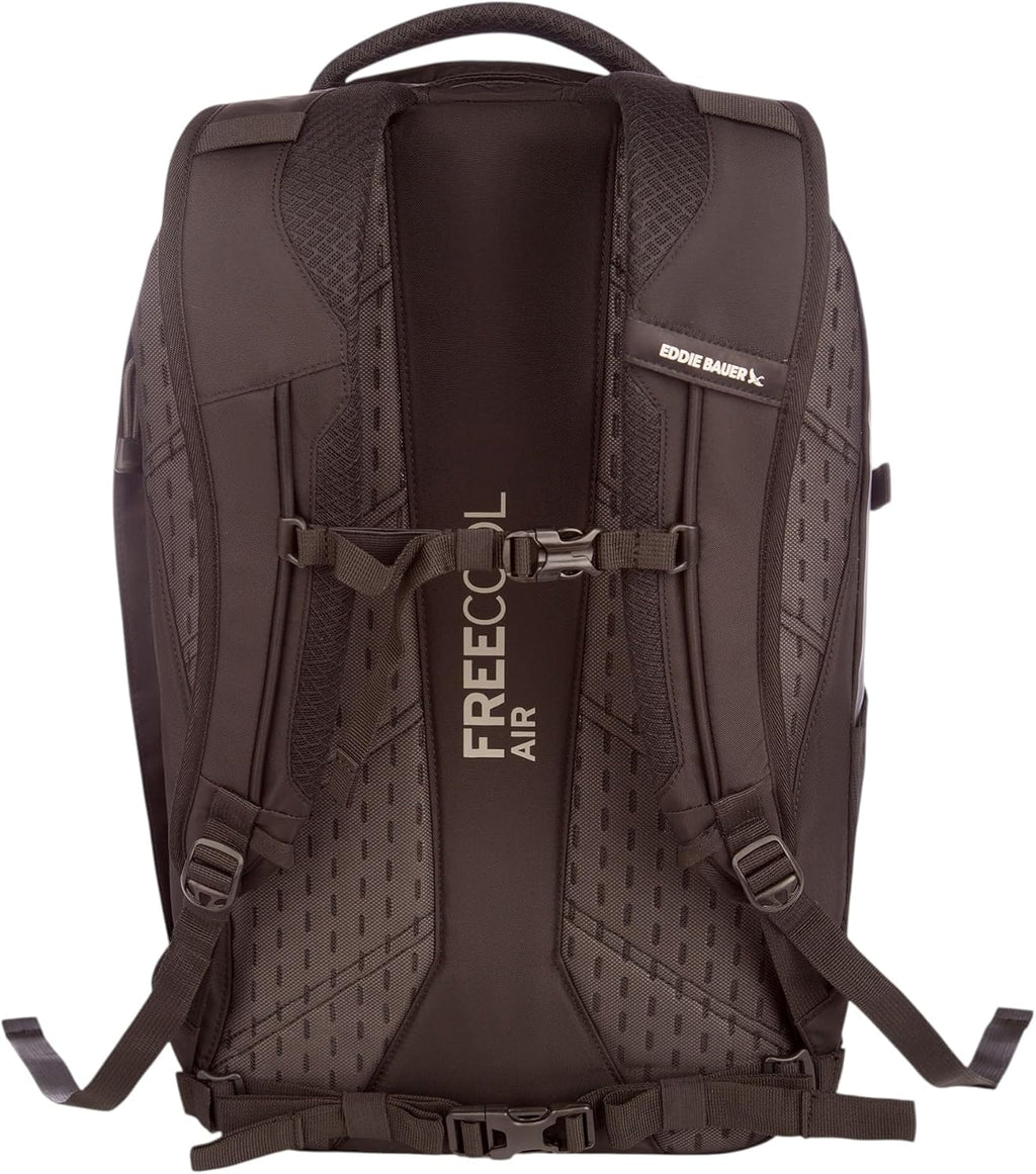 Eddie Bauer Adventurer Backpack with Organization Compartments and Hydration/Laptop Compatible Sleeve, Adventurer - Black, 30L
