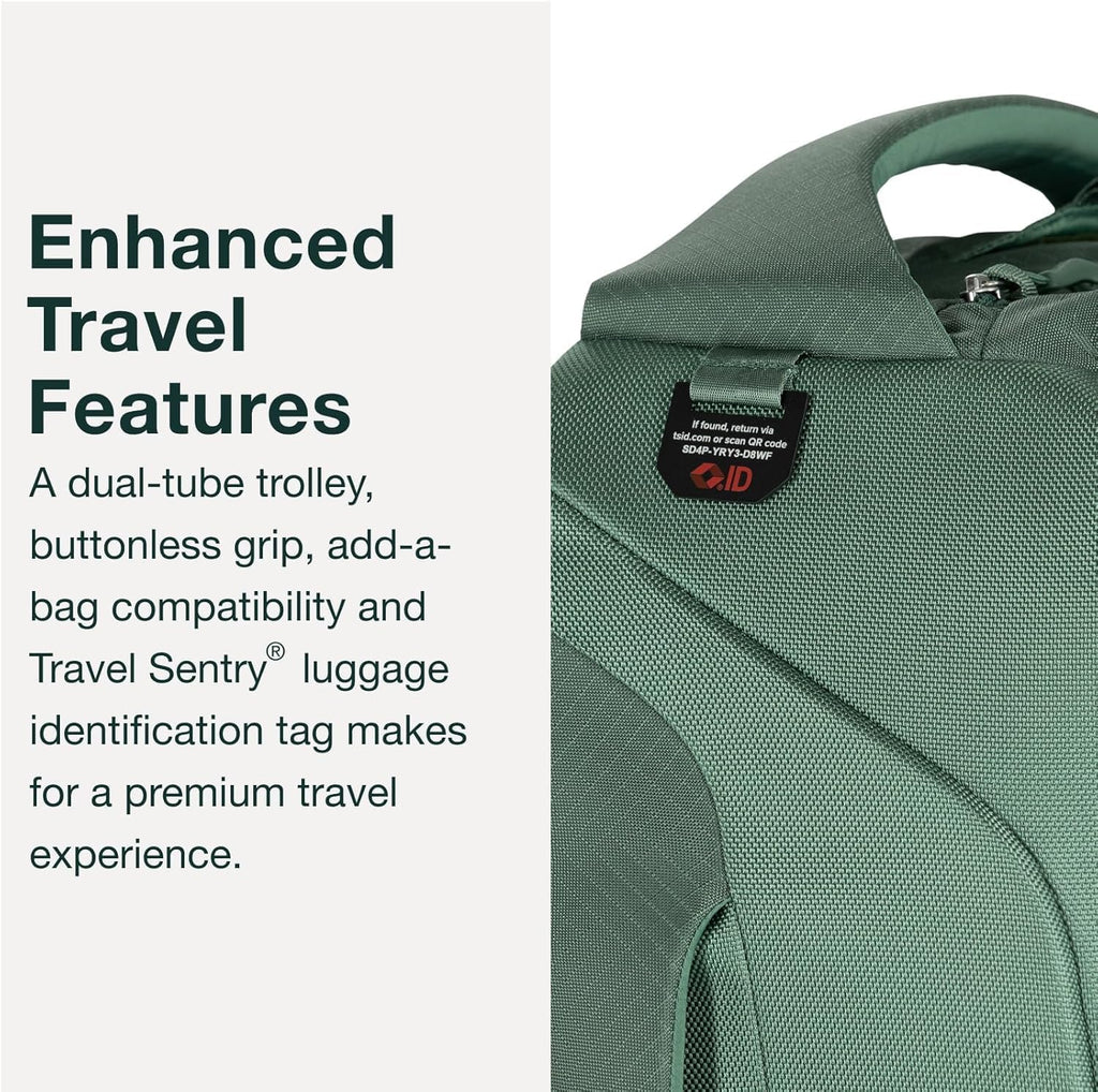 Osprey Sojourn 22'/45L Wheeled Travel Backpack with Harness, Koseret Green