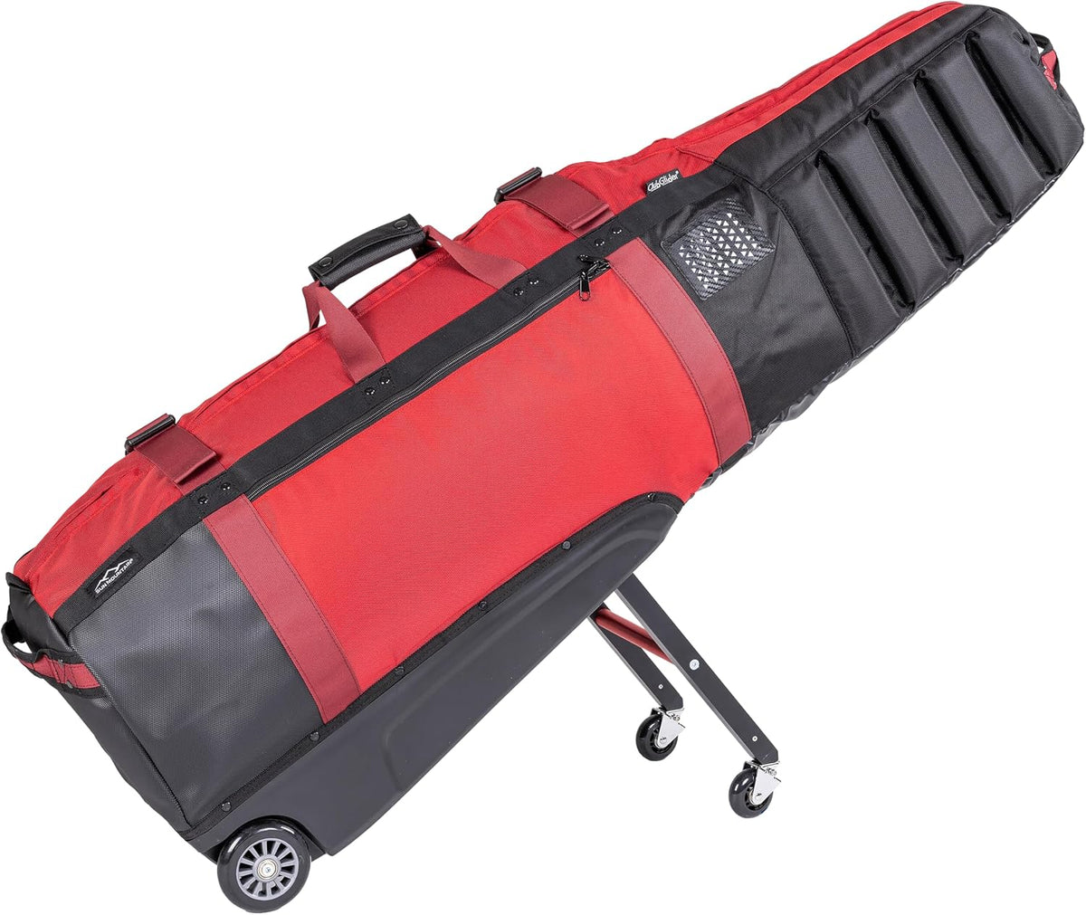 Sun Mountain ClubGlider Meridian Golf Travel Bag, 4-Wheel Rolling Retractable-Leg System, Effortless Travel