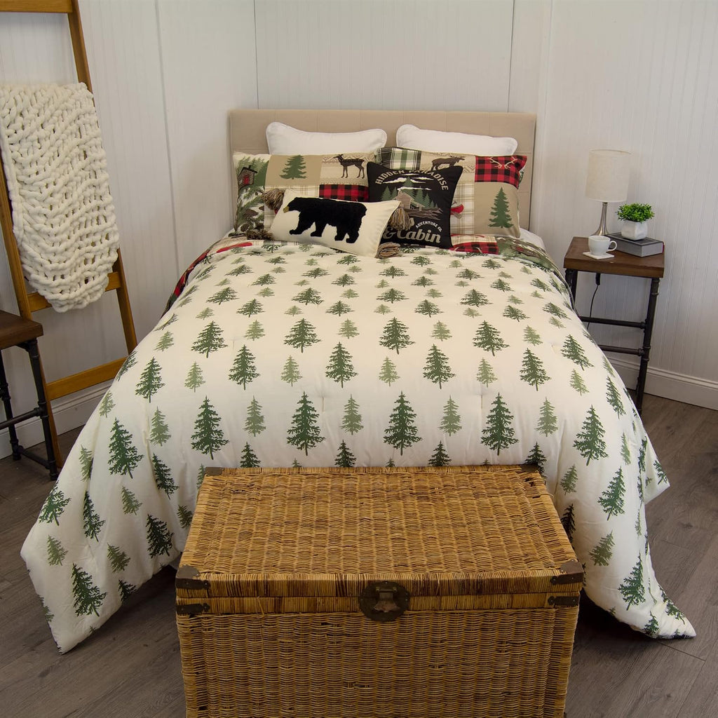 Donna Sharp Cedar Lodge-King Comforter Set, Measures 104 x 96, Includes 1 Comforter and 2 King Shams, Machine Washable