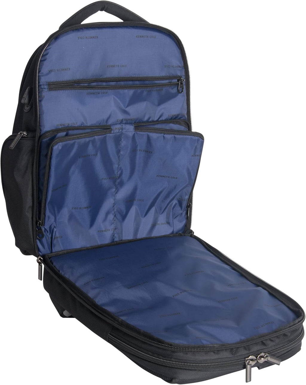 Kenneth Cole Reaction ProTec Travel Business Backpack 17' Laptop Computer TSA Checkpoint-Friendly Bookbag With USB Port, Black