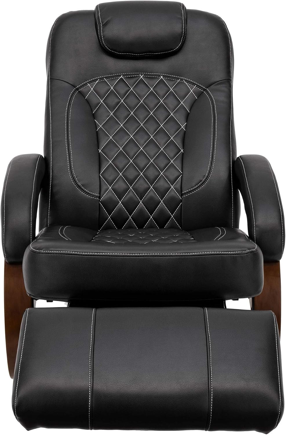 RecPro Nash 28' Recliner Chair - Black, Modern Design, RV Furniture, Swivel Base, 1 Chair, Suprima Fabric, 250 lbs Weight Capacity